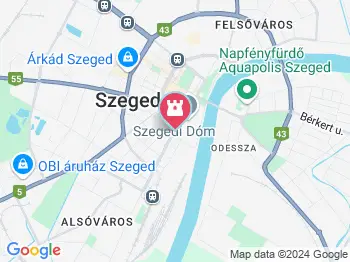 Aradi vértanúk tere Szeged a térképen