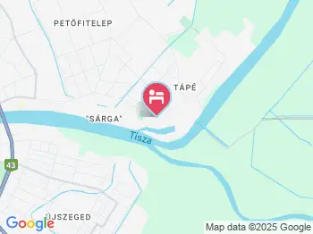 Aranylabda Hotel Szeged a térképen