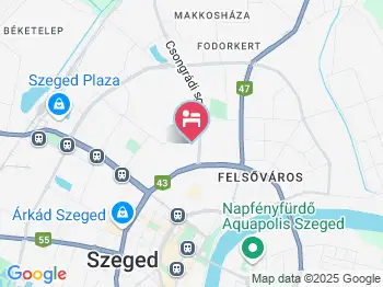 Autumn Panzió Szeged a térképen