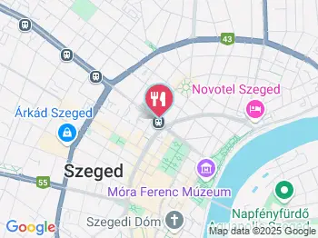 Bárány Kisvendéglő Szeged a térképen