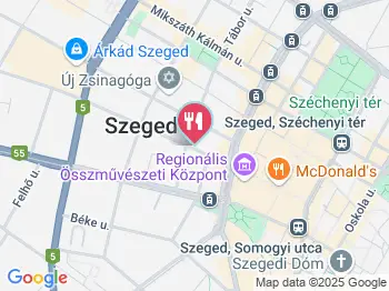 BarCraft Szeged a térképen