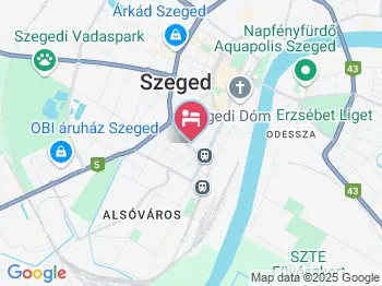 BL Luxus Apartmanház Szeged a térképen