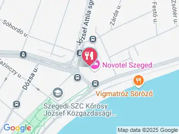 NOVO2 Restaurant Szeged a térképen