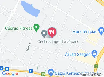 Caffé Emmarozs Cédrus Szeged a térképen