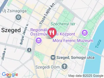 Central Diner Szeged a térképen