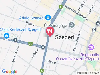 Cool club Szeged a térképen