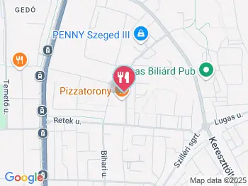 Csepp a Tengerben Halászcsárda Szeged a térképen