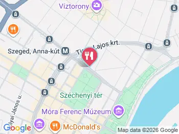 Csiga Pékség - Széchenyi tér Szeged a térképen