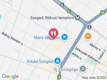 Csillag söröző Szeged a térképen