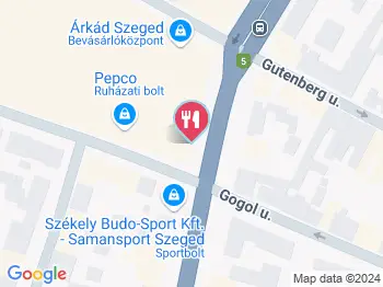 Delimo Cukrászda Szeged a térképen