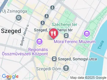 Dock Cafe Szeged a térképen