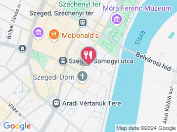 Dóm Cukrászda Szeged a térképen