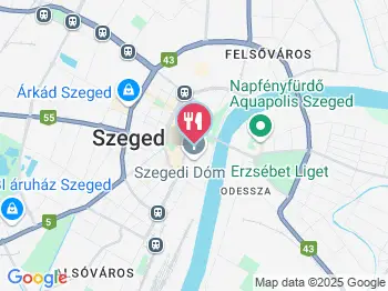 Dóm Hotel étterme Szeged a térképen