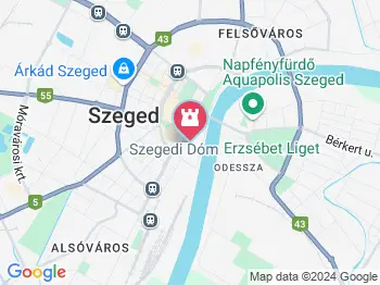 Dömötör-torony Szeged a térképen