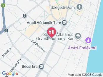 Don Quijote Pizzéria Szeged a térképen