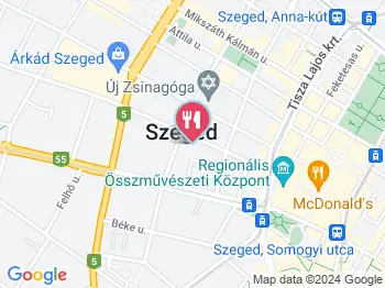 Dublin Pub Szeged a térképen