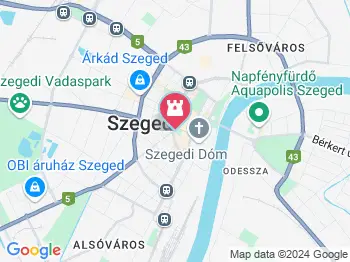 Dugonics tér Szeged a térképen