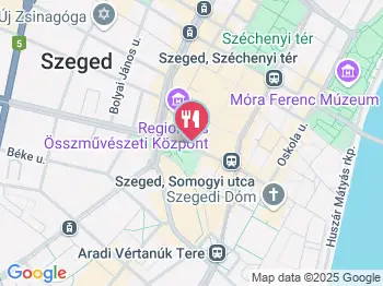 Dugonics Téri Kisvendéglő Szeged a térképen