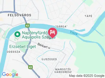 Eko Park Szálló Szeged a térképen