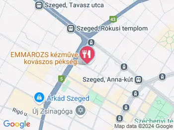 Emmarozs Szeged a térképen