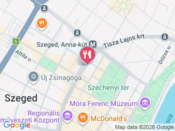 Falat kávézó Szeged a térképen