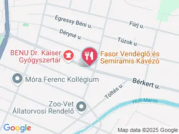 Fasor Étterem Szeged a térképen