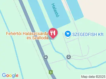 Fehértói Halászcsárda Szeged a térképen