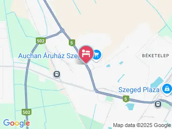 Fehértói Panzió Szeged a térképen