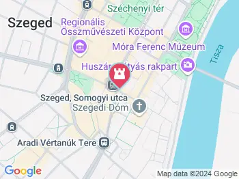 Fekete ház Szeged a térképen