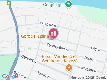 Görög pizzéria Szeged a térképen