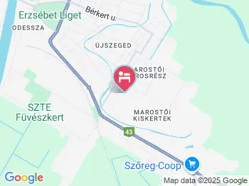 Holczmann Villa Szeged a térképen