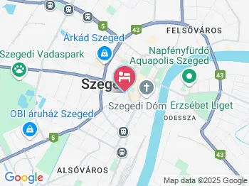 Hotel Piano Szeged a térképen