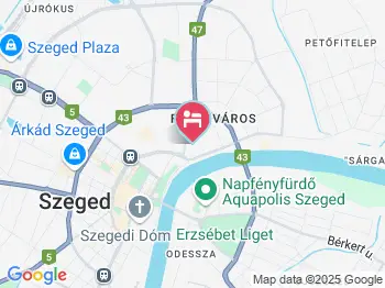 Hotel Mátrix Szeged a térképen