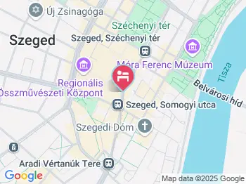 Hotel Soleil Szeged a térképen