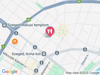 Hotel Toscana étterme Szeged a térképen