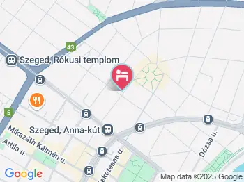 Hotel Toscana Szeged a térképen