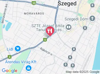 Inferno Burgers (Petőfi Sándor sugárút) Szeged a térképen