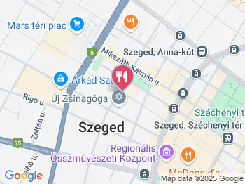 Jósika Pincze Szeged a térképen