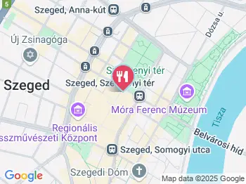 Kerek Perec Kávézó Szeged a térképen