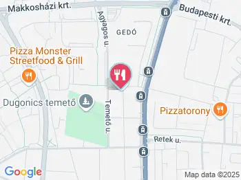 Kiskakas Csárda Szeged a térképen