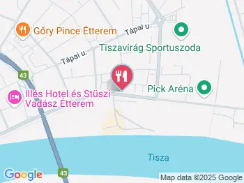 Kiskőrössy Halászcsárda Szeged a térképen