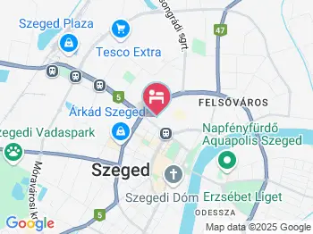 Liszt Vendégház Szeged a térképen