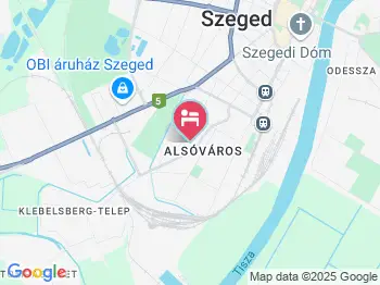 Marika Vendégház Szeged a térképen