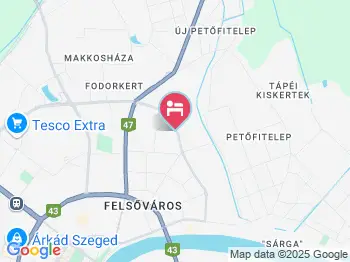 Marikó Apartman Szeged a térképen