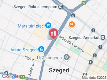 Mars téri Lángosos & Palacsintázó Szeged a térképen