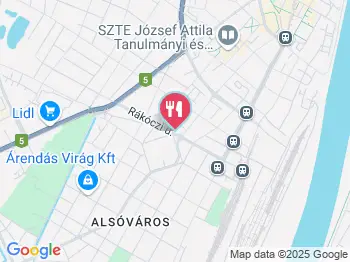 Mátyás Cukrászda Szeged a térképen