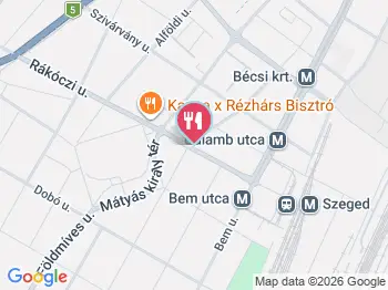 Mátyás Söröző Szeged a térképen