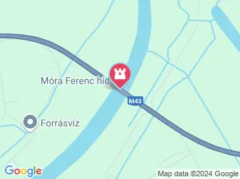 Móra Ferenc híd Szeged a térképen