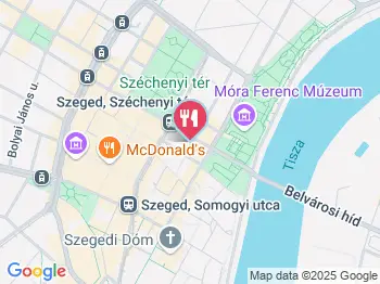 Móres Bárkonyha Szeged a térképen