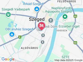 Mosoly Apartman Szeged a térképen
